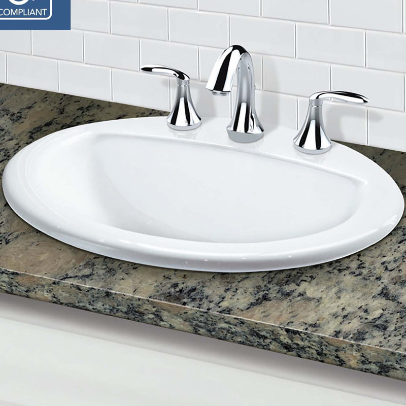 DECOLAV Classically Redefined Vitreous China Oval DropIn Bathroom Sink